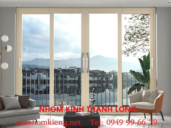 3 Bảng so sánh giá cửa kính cường lực 4 cánh với nhôm, gỗ, nhựa cực rõ ràng 2 giá cửa kính cường lực 4 cánh